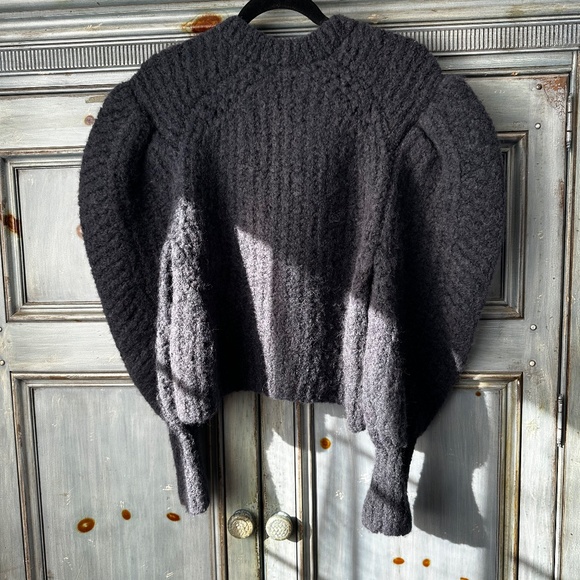 Ulla Johnson Heather Alpaca Blend Pull Over Sweater in Midnight Size M - Picture 11 of 14